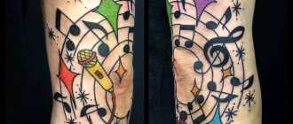 Music Tattoo on Arm