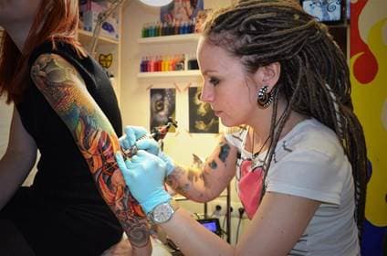 Tattoo sleeve girl