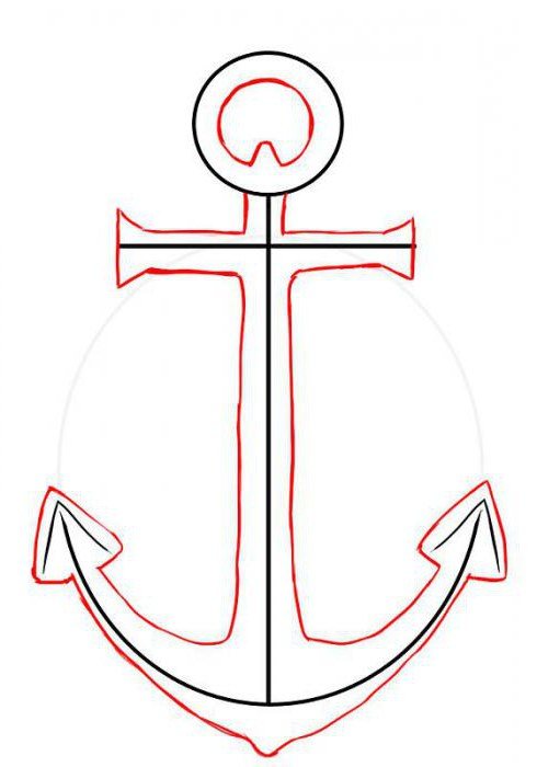 draw an anchor step by step
