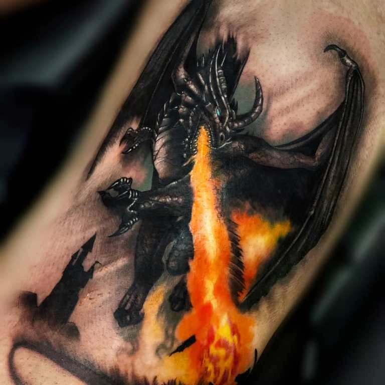 tatuaggio del fuoco
