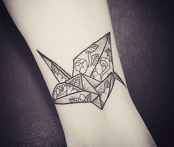 origami tattoo
