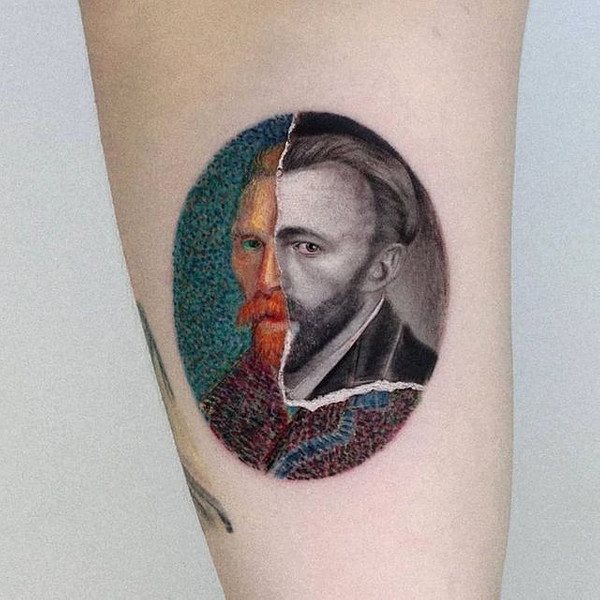 From Van Gogh to Spiderman: 24 cool tattoos with paintings and famous characters