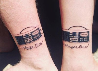 Pair tattoos for two lovers. Sketches, photo captions with translation for husband and wife, boyfriend and girlfriend