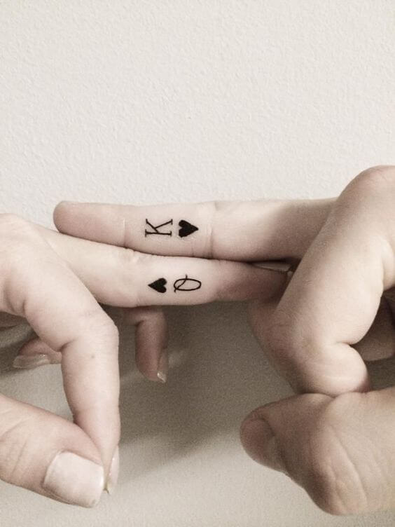 Tattoos on fingers