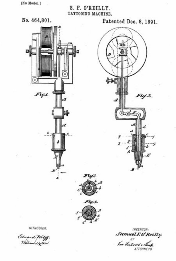 Samuel O'Reilly patent application
