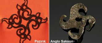 pazirik and anglo-saxon
