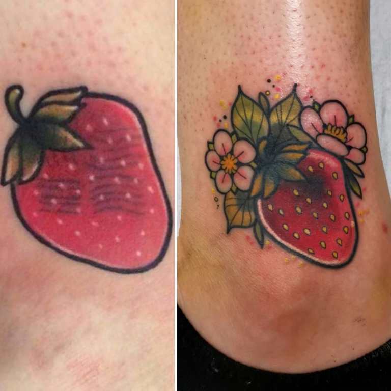 overlapped tattoos before and after photos