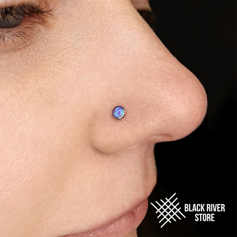 opal nose piercing