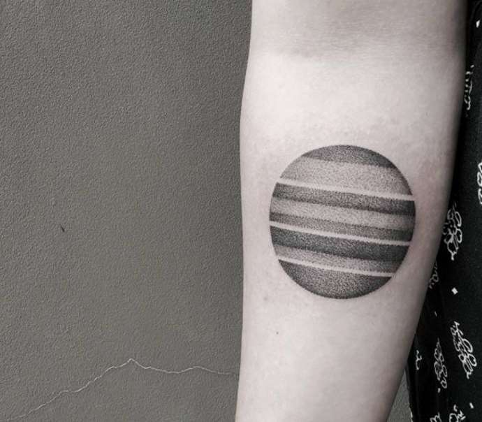 planet Jupiter on your arm