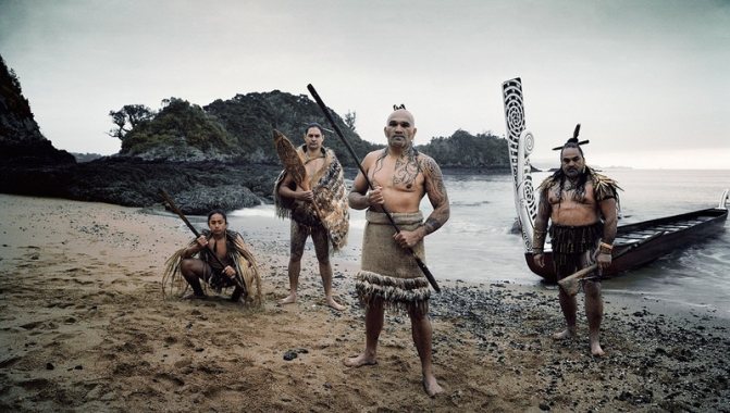 The Maori tribe in New Zealand.