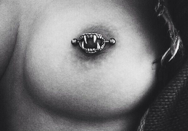 Pierced nipple piercing in girls. Pictures, reviews