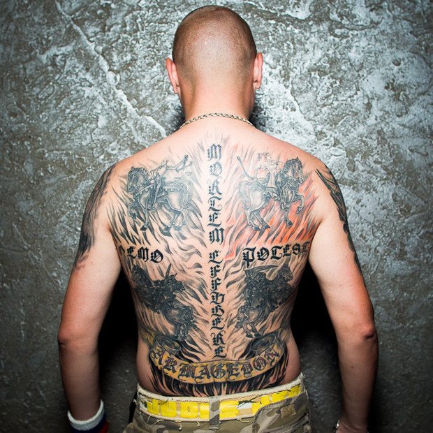 Back Talks: Scored backs owners talk about the plots of their tattoos. Image #10.