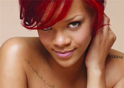 Rihanna and her new tattoo