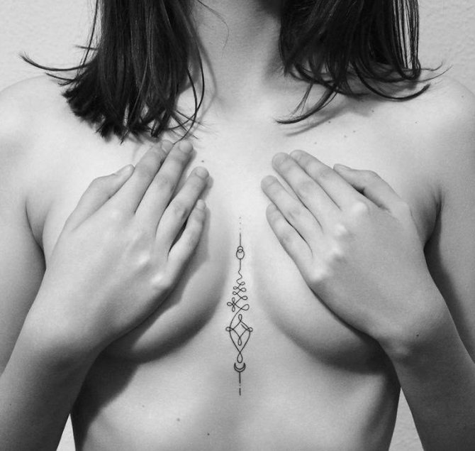 pen drawings on the body