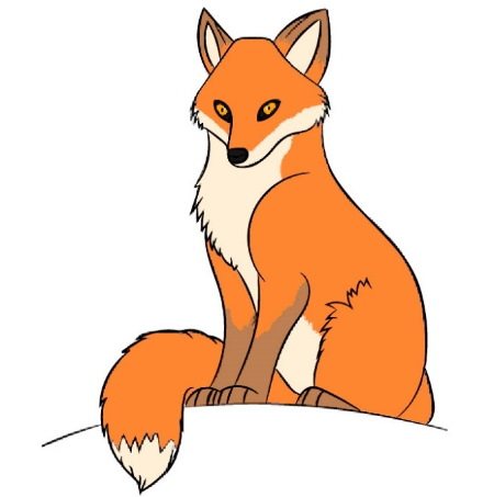 Drawing a fox in pencil for children for sketching step by step from a fairy tale, a fable, geometric shapes, symbols