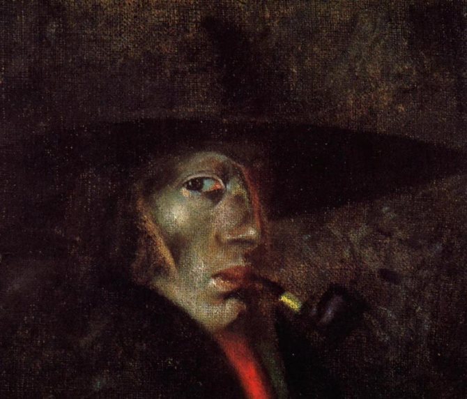 Salvador Dali. Self-portrait. 1921