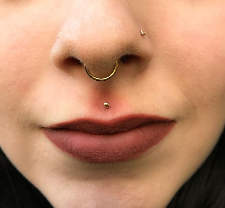Septum piercing - piercing technique, how to choose rings, earrings and other jewelry, funny photos of works