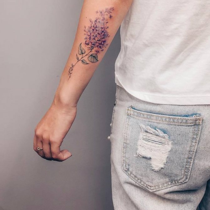 lilac tattoo