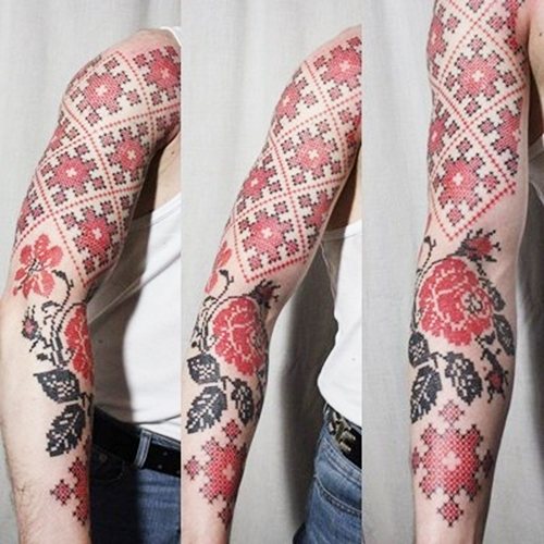 Slavic ornaments and designs for tattoos. Stencils, designs for girls, men. Photo