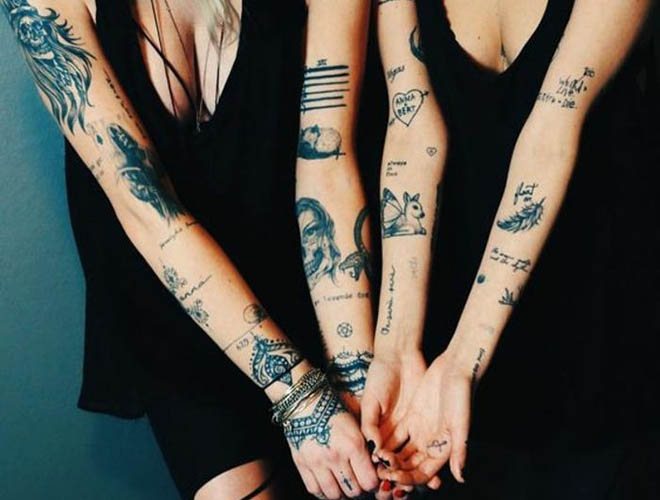 Modern tattoos for girls on the arm. Sketches, meaning, photos