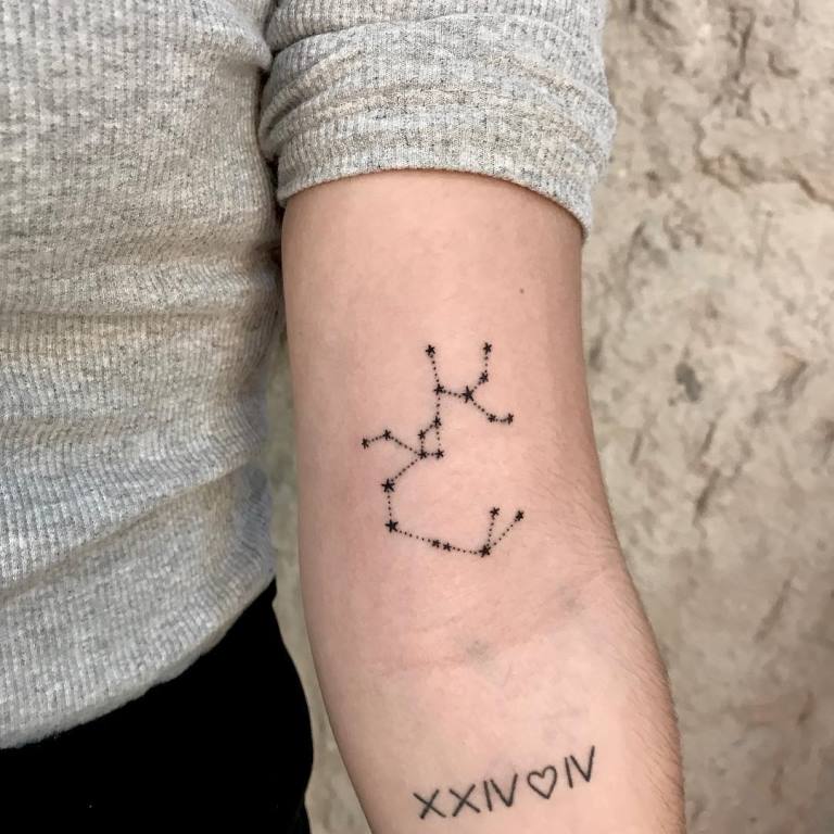 constellation Sagittarius tattoo