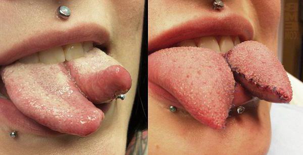 Tongue split photo
