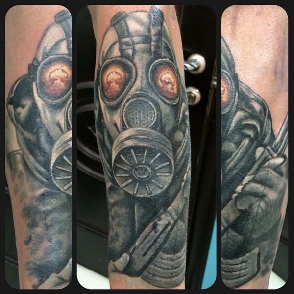 Stalker Gas Mask - Shoulder Tattoo