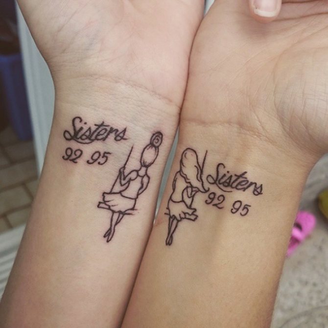 These tattoos will always remind sisters of each other
