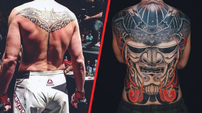 Alexander Volkov tattoo. Before and after.
