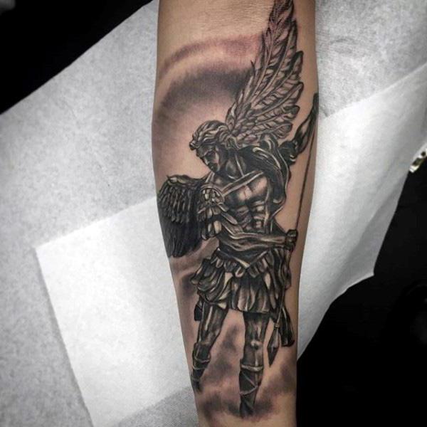 tattoo guardian angel on hand