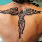 Tattoo of an angel on a man