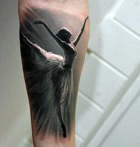 Ballerina tattoo - photo