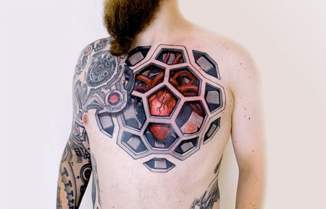 Tattoo Biomechanics - Cyberpunk Tattoo - Tattoo Biomechanics - Tattoo Biomechanics Heart