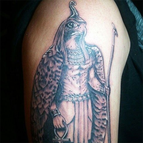 Tattoo of the god Horus