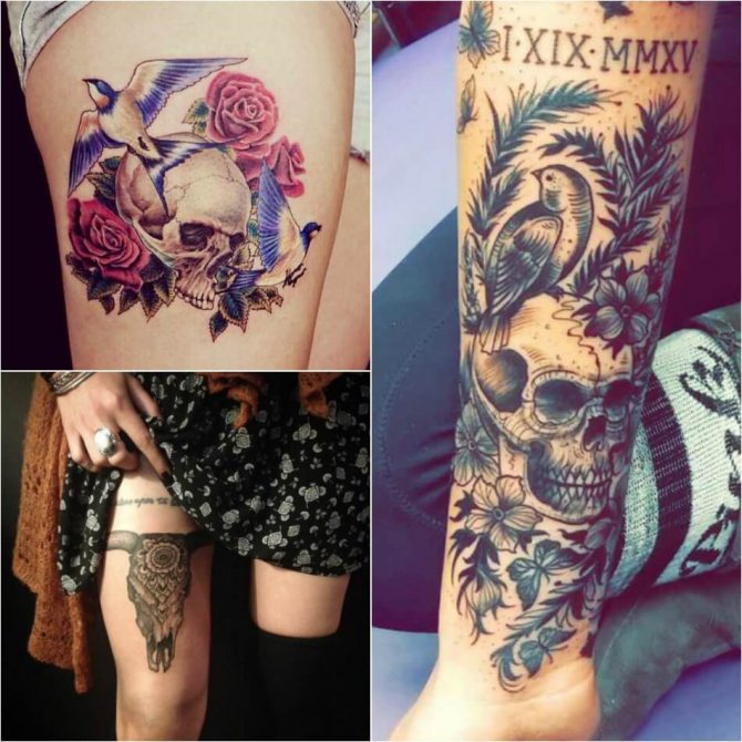 Tattoo skull - Female skull tattoos - Tattoo skull for women