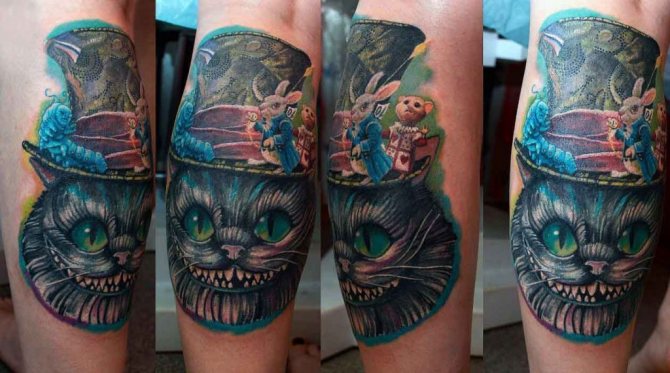 Tattoo of the Cheshire Cat