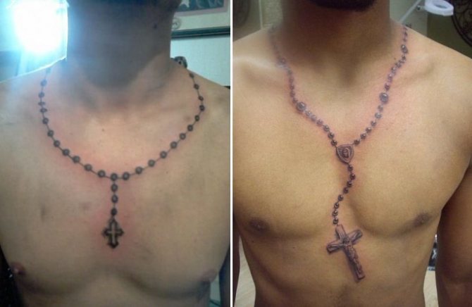 tattoo of a rosary for men