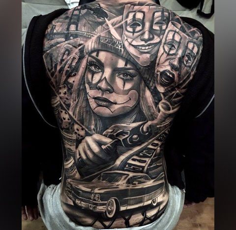 Tattoo Chicano - back