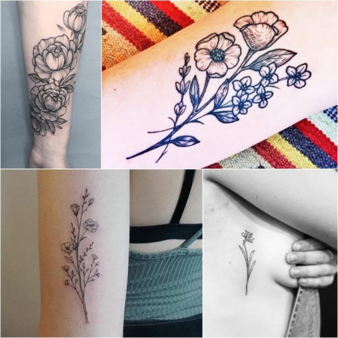 Tattoo Flowers Meaning - Tattoo Flowers - Black and White Tattoo