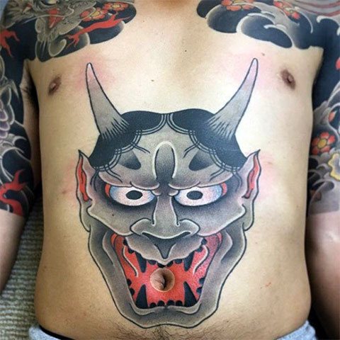 Tattoo demon Oni