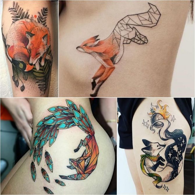 Tattoo for girls - Fox tattoo for girls - Ladies Fox Tattoo