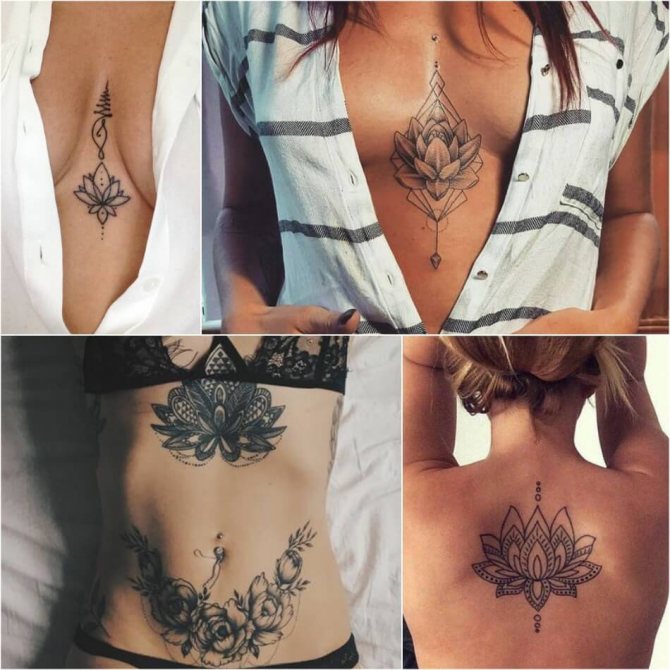 Tattoo for girls - Tattoo lotus for girls - Lady Lotus Tattoo
