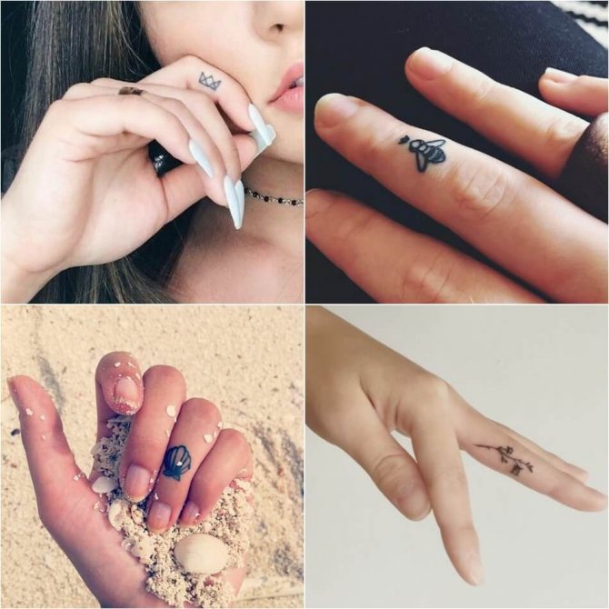 Tattoo for girls - tattoo on the finger for girls