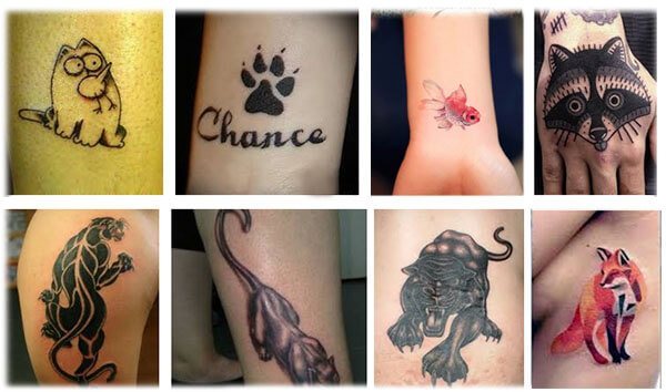 Animal tattoos for girls