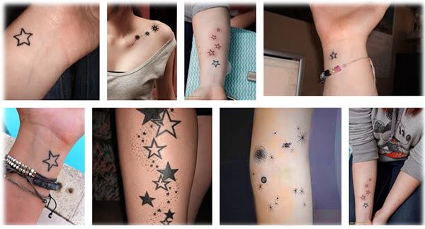 Tattoos for girls - stars