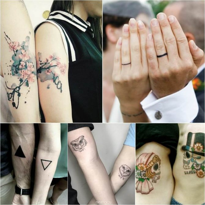 Tattoo for Two - Tattoo for couples in love - Paired tattoos