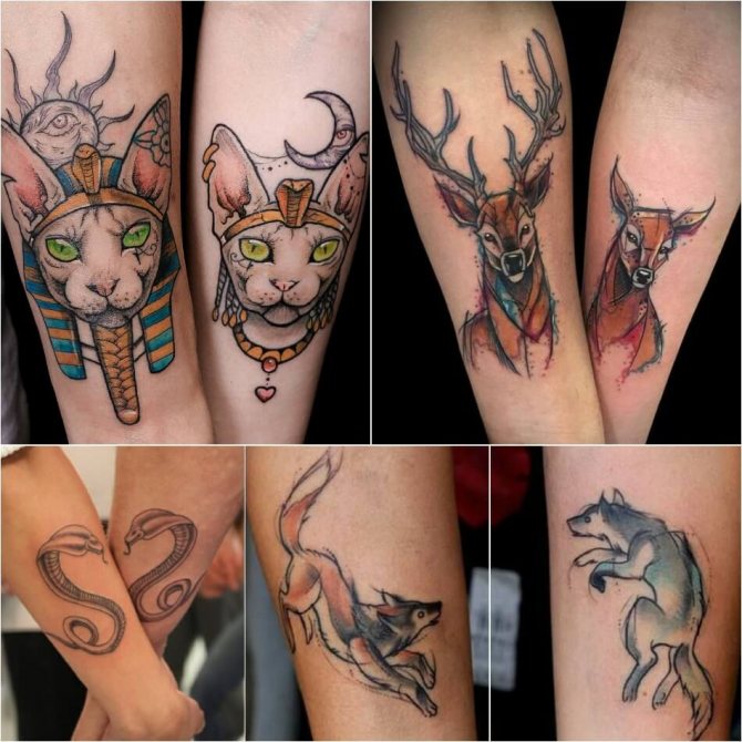 Tattoo for Two - One Style Tattoo - Animal Tattoo for Two