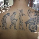 Tattoo for motorcyclist