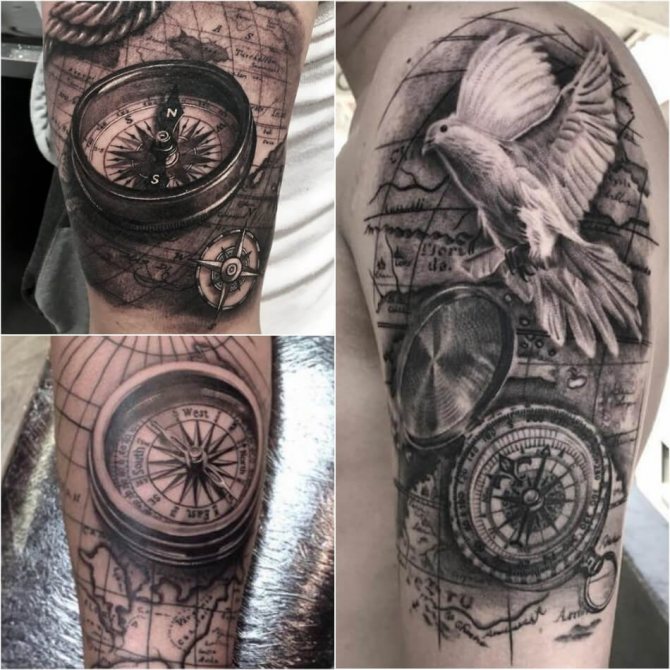 Mens Tattoo with Meaning - Mens Tattoo with Meaning -Tattoo Compass for Mens