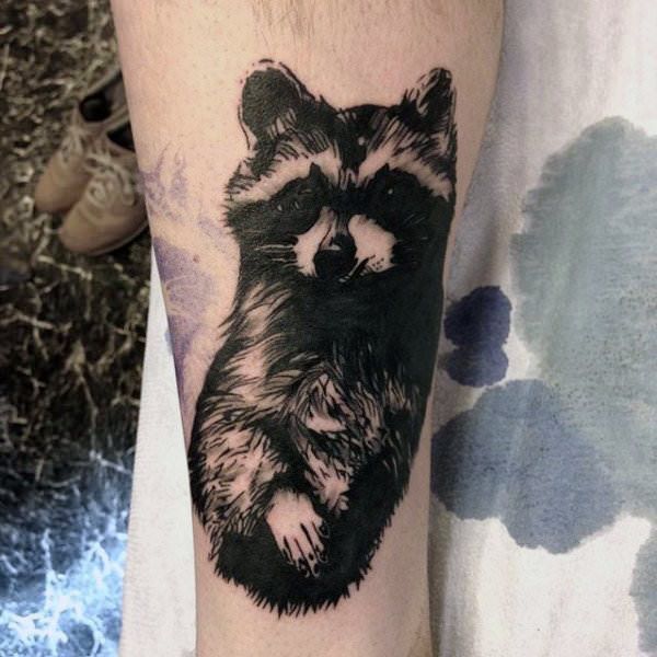 tattoo raccoon